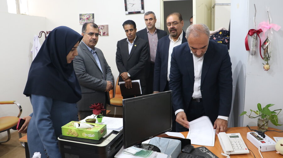 بازدید رئیس سازمان مدیریت و برنامه ریزی استان از اداره کل بهزیستی و اداره بهزیستی شهرستان بجنورد