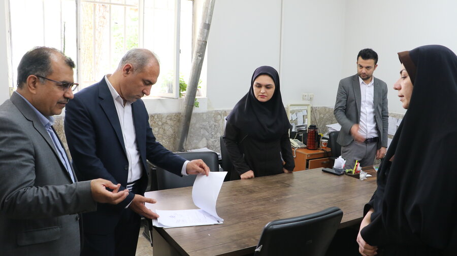 بازدید رئیس سازمان مدیریت و برنامه ریزی استان از اداره کل بهزیستی و اداره بهزیستی شهرستان بجنورد