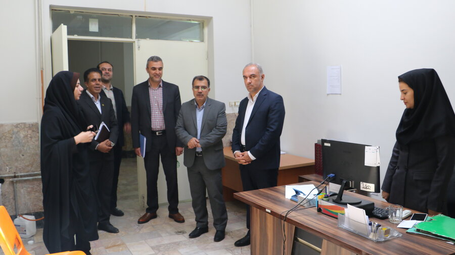 بازدید رئیس سازمان مدیریت و برنامه ریزی استان از اداره کل بهزیستی و اداره بهزیستی شهرستان بجنورد