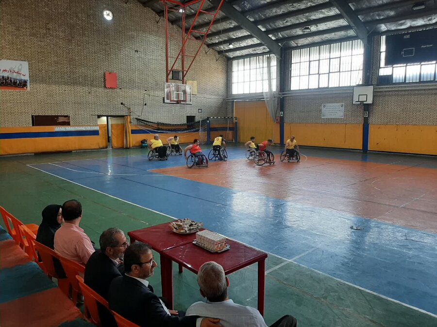 مسابقات دوستانه بسکتبال با ویلچر