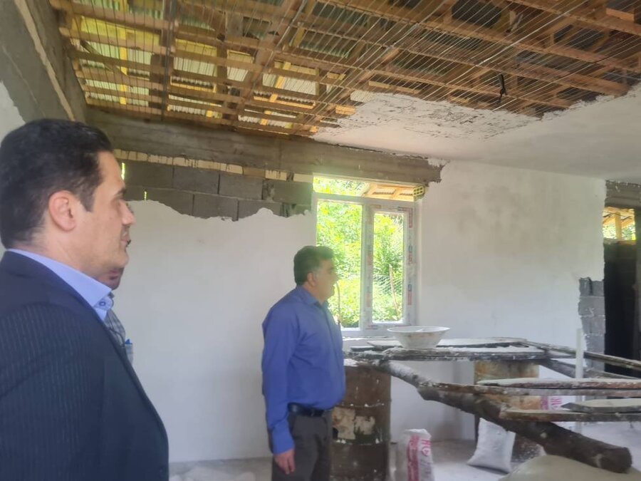 شفت | بازدید رئیس اداره بهزیستی شفت از روند ساخت مسکن مددجویان در شهرستان شفت