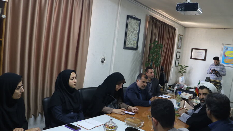 بازدید معاون پیشگیری از وقوع جرم دادگستری استان از اداره کل و بهزیستی شهرستان بجنورد