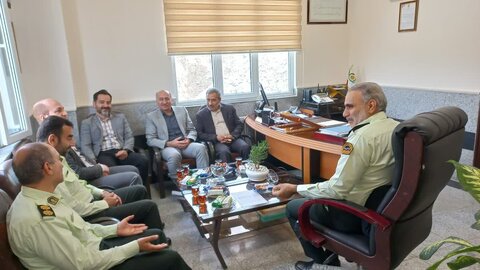دیدار مدیرکل بهزیستی با معاونت وظیفه عمومی نیروی انتظامی استان کردستان