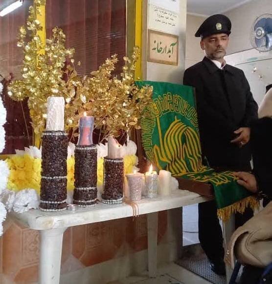 پیشوا| مراسم پرچم گردانی پرچم متبرک امام رضا (ع) با حضور خدام آستان قدس رضوی