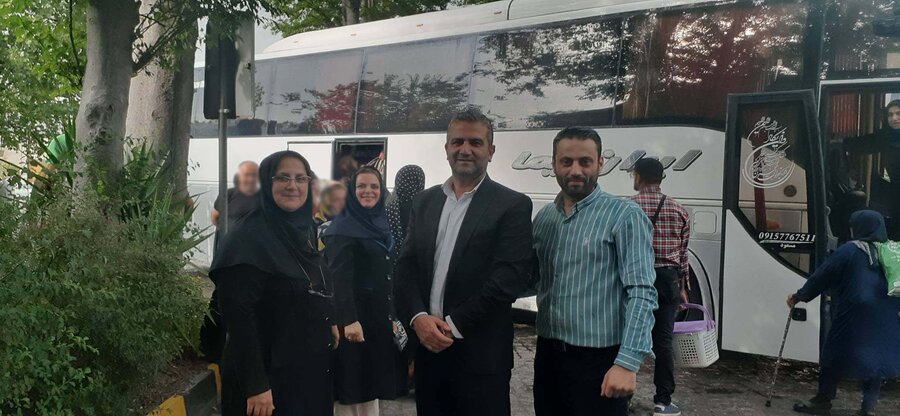 رشت | اعزام جمعی از ناشنوایان تحت پوشش بهزیستی شهرستان رشت  به اردوی زیارتی مشهدمقدس