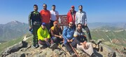 صعود گروه کوه‌نوردی "مددکاران زاگرس" به قله قولی‌زلیخا، بام کردستان