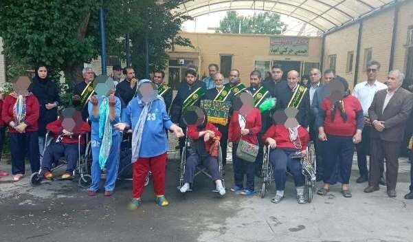 لنجان| حضور خادمین حرم امام رضا (ع) در مراکز توانبخشی شهرستان