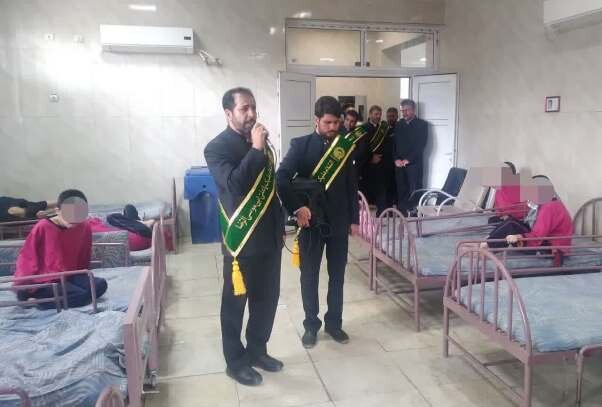 لنجان| حضور خادمین حرم امام رضا (ع) در مراکز توانبخشی شهرستان