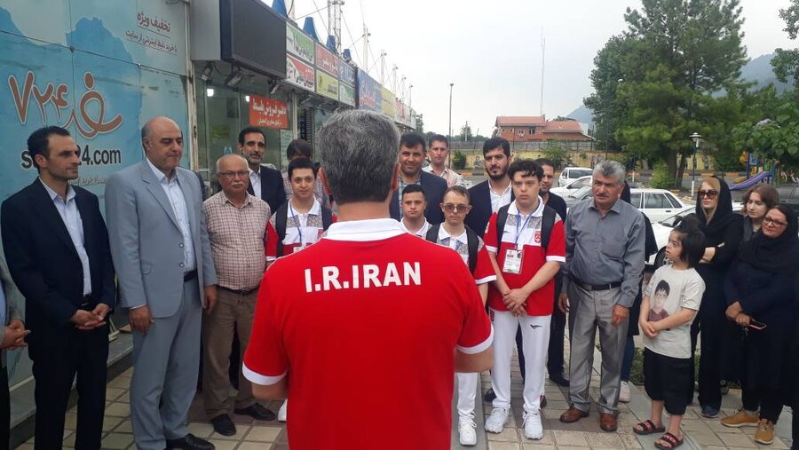 لاهیجان | اعزام تیم فوتسال سندروم گیلان به مسابقات جهانی المپیک ویژه برلین