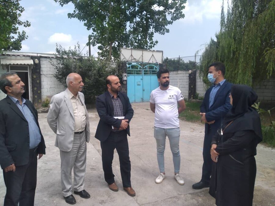 بازدید رئیس اداره بهزیستی شهرستان رشت از کمپ ترک اعتیاد سفیران بهبودی نادر گیل کوچصفهان