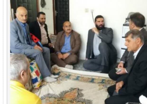 ماسال | دیدار فرماندار و رئیس اداره بهزیستی ماسال با توانخواه جسمی حرکتی در شهر شاندرمن 