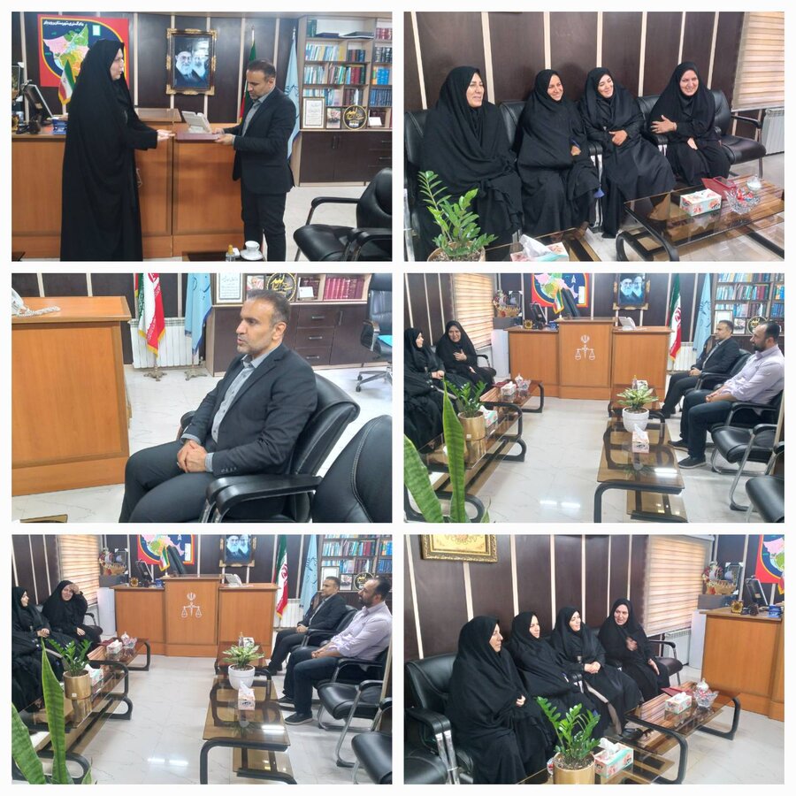 رودبار | تقدیر از رئیس دادگستری و دادستان شهرستان رودبار به پاس خدمات ارزنده به جامعه هدف بهزیستی