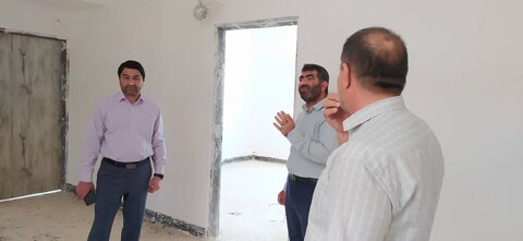 بازدید مدیر کل بهزیستی لرستان بهمراه مهندسین ناظر از پروژه در حال ساخت اداره بهزیستی شهرستان چگنی