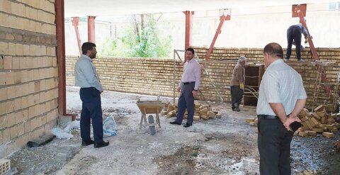 بازدید مدیر کل بهزیستی لرستان بهمراه مهندسین ناظر از پروژه در حال ساخت اداره بهزیستی شهرستان چگنی