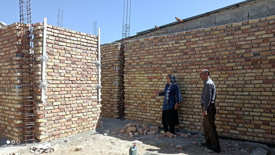 اسد اباد |بازدید رئیس اداره بهزیستی از روند ساخت مسکن مددجویان در شهرستان 