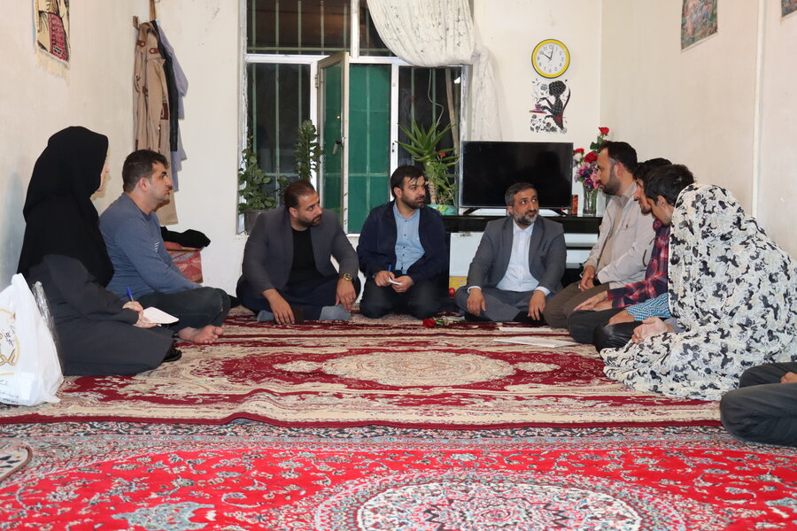 همزمان با شب عید غدیر  توسط استاندار اردبیل، مدیر کل و همکاران بهزیستی صورت گرفت؛