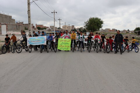 گزارش تصویری| برگزاری همایش دوچرخه سواری در محلات کم برخوردار