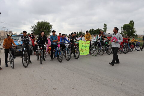 گزارش تصویری| برگزاری همایش دوچرخه سواری در محلات کم برخوردار