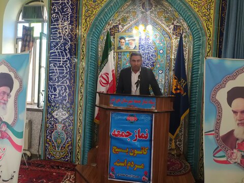 گزارش تصویری| سخنرانی رئیس اداره بهزیستی شهرستان هوراند قبل از خطبه های نماز جمعه
