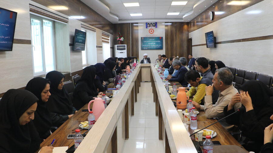 دیدار نماینده ولی فقیه و امام جمعه شهرستان از اداره کل بهزیستی استان