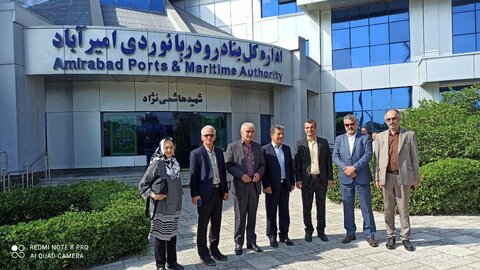 بهشهر | نشست رئیس اداره بهزیستی شهرستان بهشهر با مدیرکل بنادر و دریانوردی امیر آباد