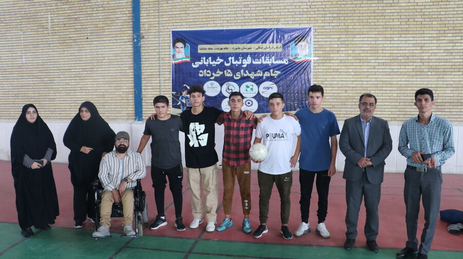 مسابقات فوتبال خیابانی جام شهدای ۱۵ خرداد در  شهر بجنورد برگزار شد