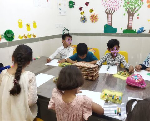 نهاوند|برگزاری مسابقه نقاشی کودکان به مناسبت هفته بهزیستی در مرکز مثبت زندگی کد ۴۱۵