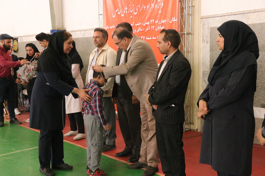 آیین اختتامیه جشنواره ورزش و بازی‌های بومی و محلی ویژه افراد دارای نیازهای خاص  در کرمان برگزار شد