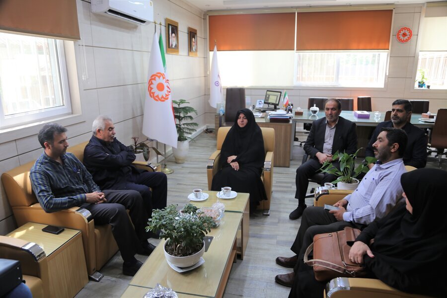 دیدار نایب رئیس کانون عالی بازنشستگان تامین اجتماعی با مدیرکل بهزیستی استان 

