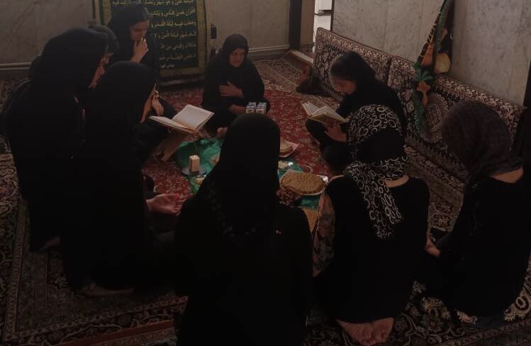فیروزکوه| مراسم عزاداری مرکز توانبخشی دختران نیلوفر در دهه محرم