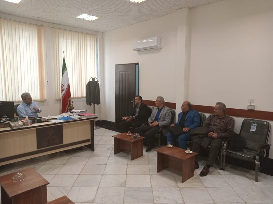 خمام | دیدار مدیرکل بهزیستی استان گیلان با دادستان عمومی و انقلاب شهرستان خمام