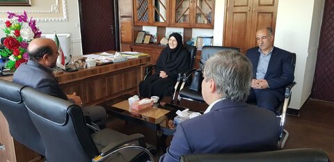 گزارش تصویری| دیدار مدیرکل بهزیستی استان با فرماندار هریس