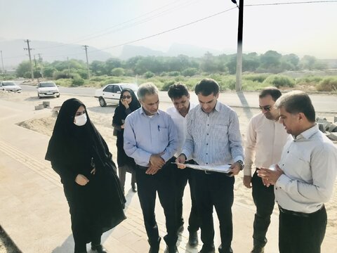 بازدید سرپرست اداره کل بهزیستی استان بوشهر از پارک معلولین در حال ساخت شهر آبدان