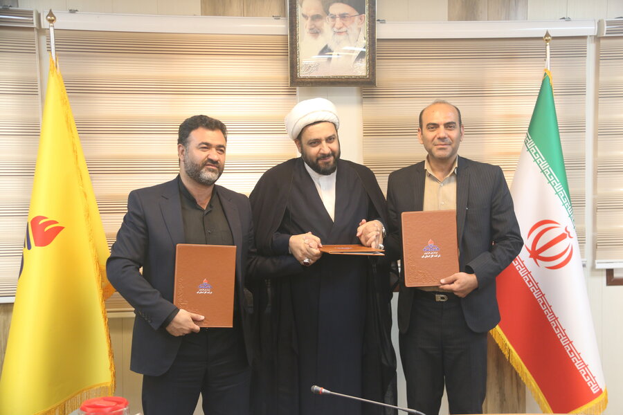 امضاء تفاهم نامه سه جانبه شرکت گاز استان و بهزیستی و کمیته امداد حضرت امام خمینی (ره)