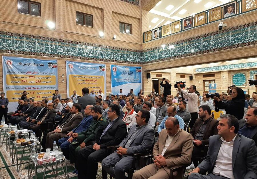افتتاح همزمان طرح‌های هفته دولت در شهرستان لنگرود