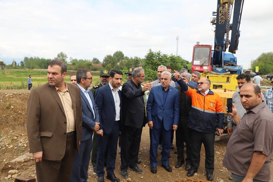 افتتاح پروژهای عمرانی به مناسبت گرامیداشت هفته دولت در شهرستان فومن