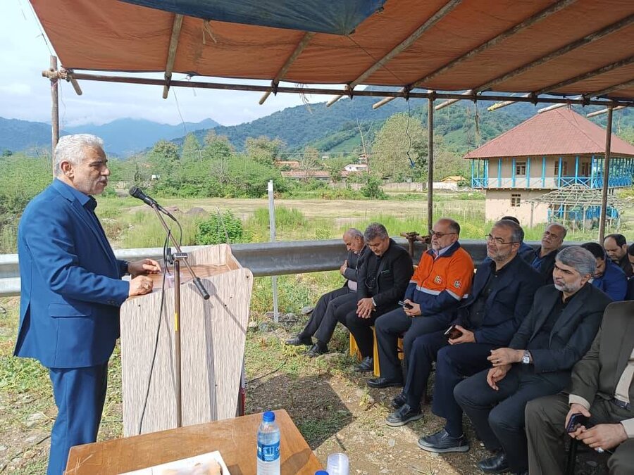 افتتاح پروژهای عمرانی به مناسبت گرامیداشت هفته دولت در شهرستان فومن