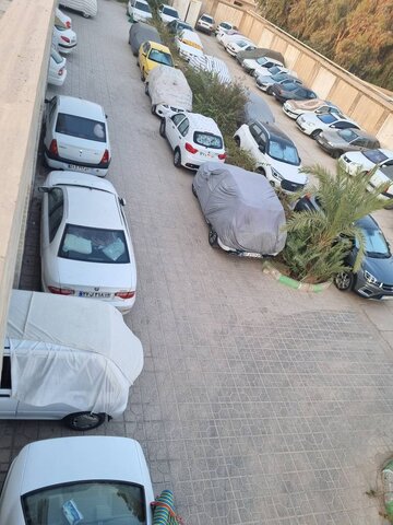 گزارش تصویری| پارک خودرو زائران در محوطه اداره بهزیستی مهران