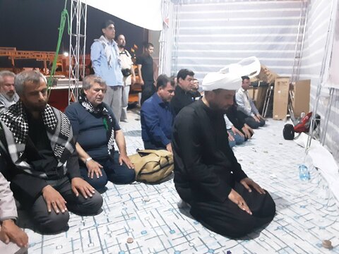 گزارش تصویری| توقفی کوتاه در موکب خادمین سیدالشهدا(ع) بهزیستی برای عبادت