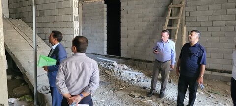گزارش تصویری| بازدید و ارزیابی ساختمان در حال احداث اداره بهزیستی عجب شیر