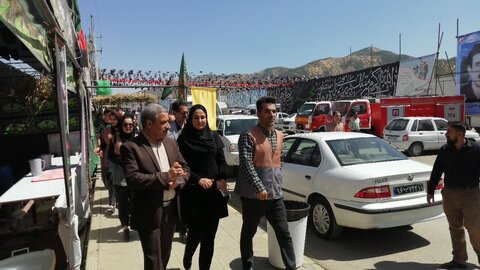 بازدید مدیرکل بهزیستی استان کردستان از موکب سیدالشهدا در مریوان