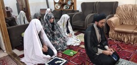 گزارش تصویری| اقامه نماز جماعت در خانه مهر بناب