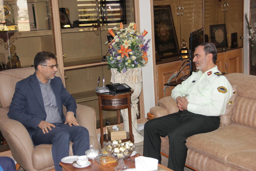 دیدار مدیرکل بهزیستی و فرمانده نیروی انتظامی استان