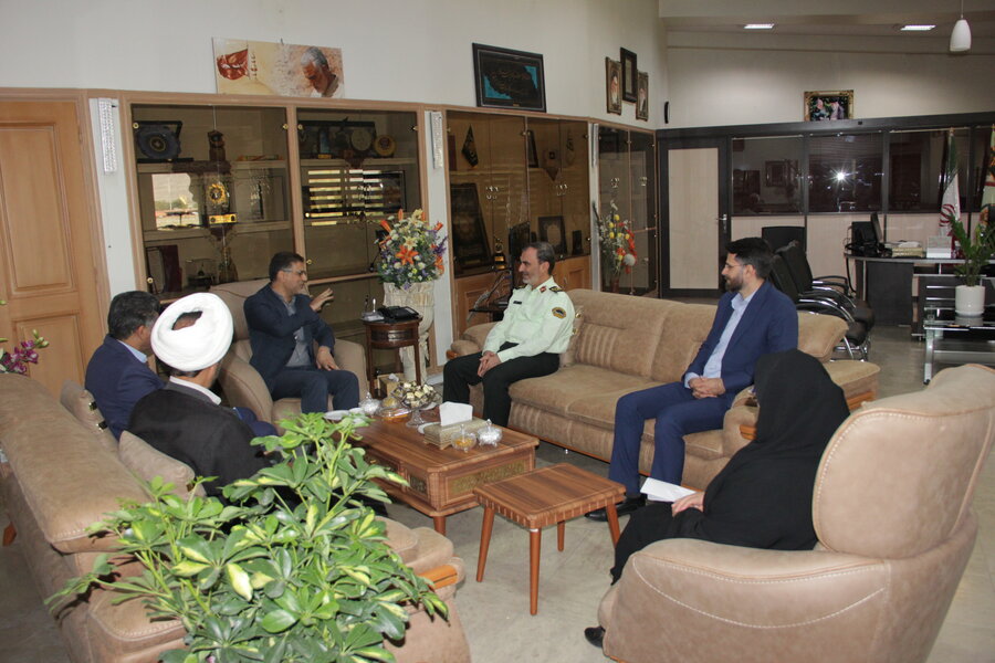 دیدار مدیرکل بهزیستی و فرمانده نیروی انتظامی استان