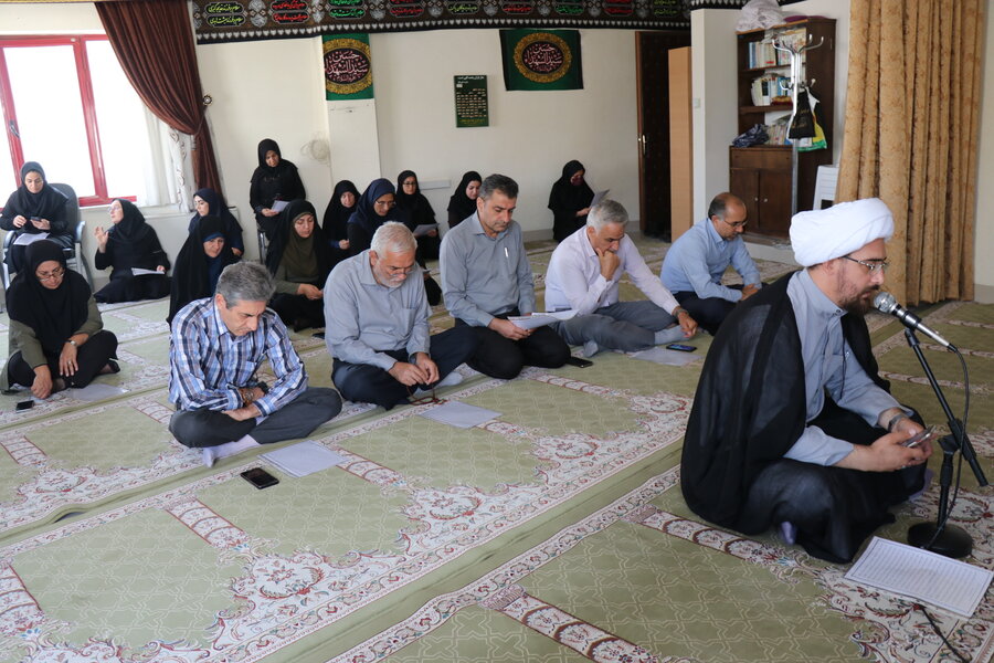 مراسم زیارت پرفیض ازبعید در بهزیستی آذربایجان غربی