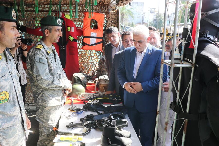 گشایش نمایشگاه توانمندی‌های رزمی و فرهنگی نیروهای مسلح گیلان با حضور استاندار