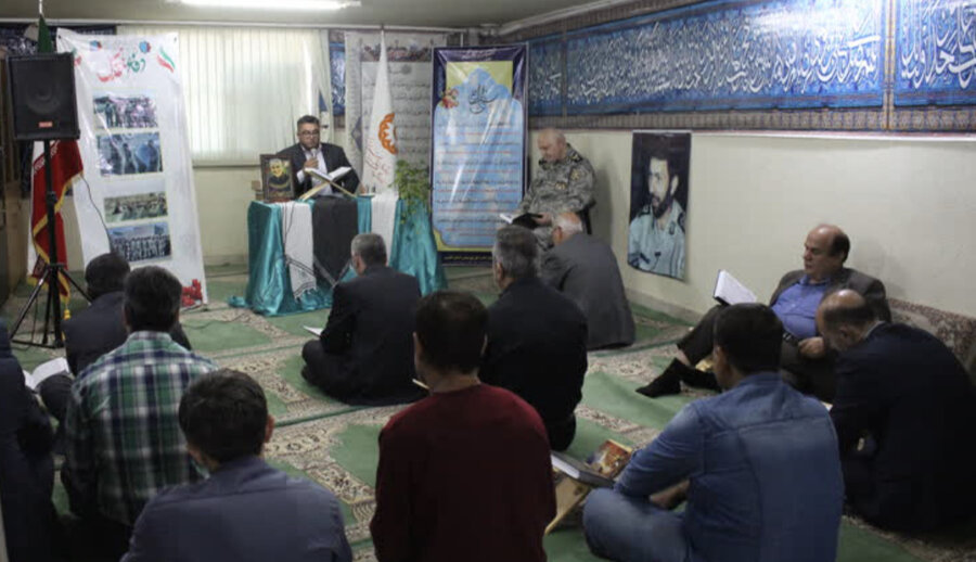 مراسم پرفیض قرائت زیارت عاشورا در بهزیستی استان البرز برگزار شد