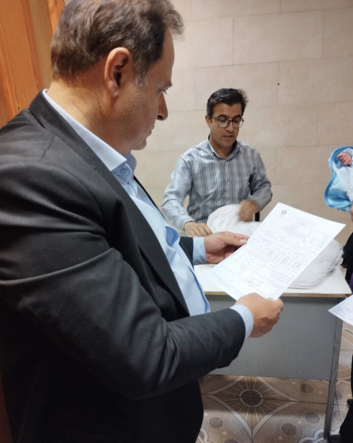 بازدید ازپایگاه دائمی غربالگری شنوایی نوزادان شهرستان ساوجبلاغ