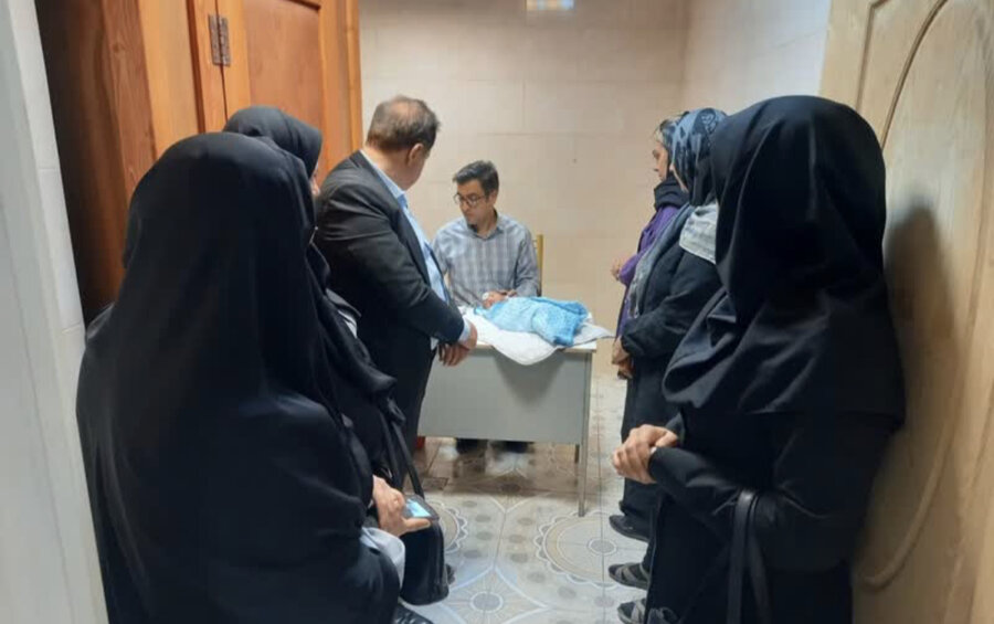 بازدید ازپایگاه دائمی غربالگری شنوایی نوزادان شهرستان ساوجبلاغ