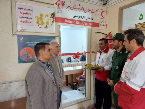 نیر| اردبیل|  افتتاح خانه هلال بهزیستی شهرستان نیر به مناسبت هفته دفاع مقدس